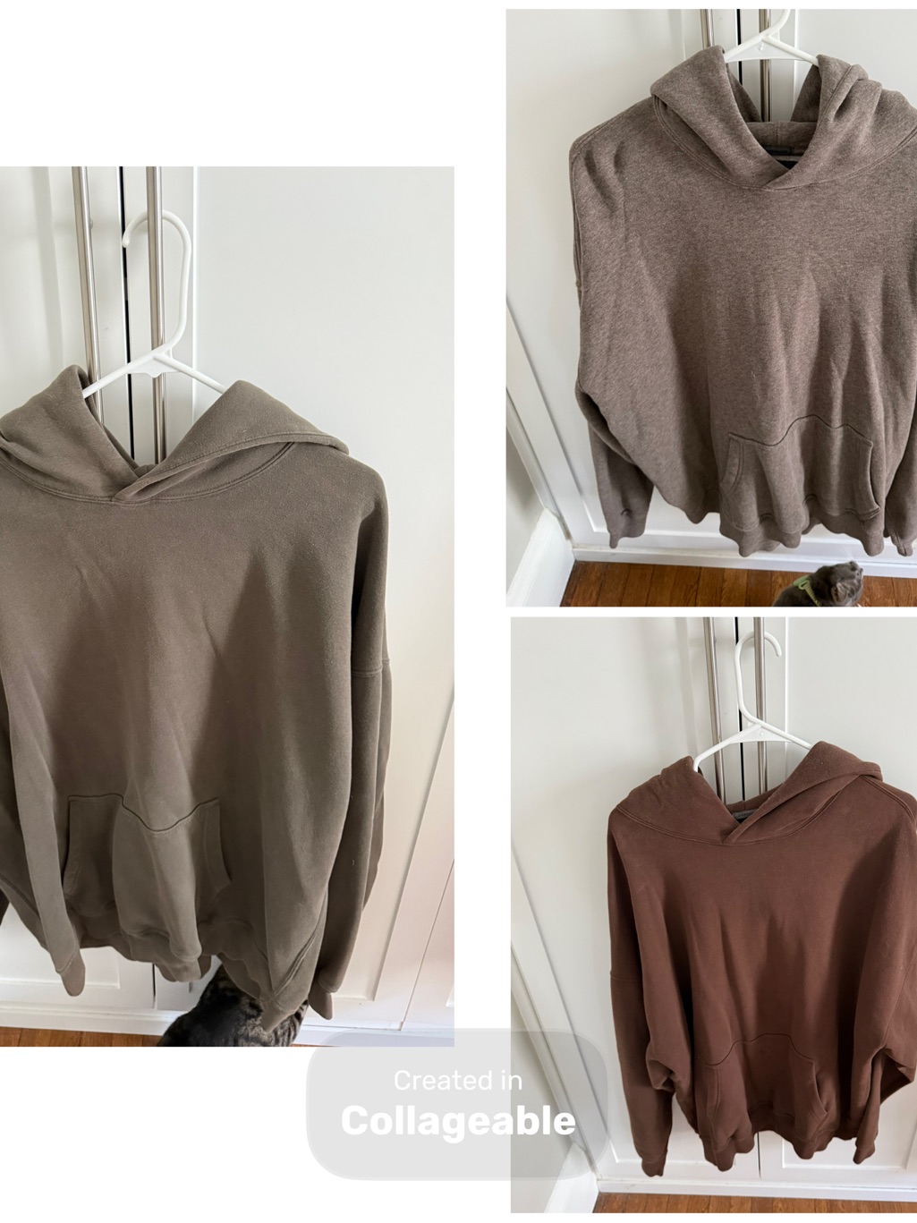 Abercrombie & Fitch Men's Hoodie - Taupe Brown